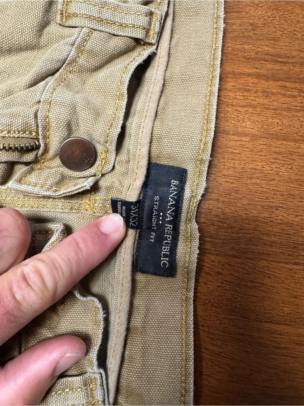 Banana Republic Men's Carpenter-Style Pants in Khaki